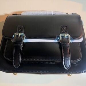 Anna Cai Black Leather Bag